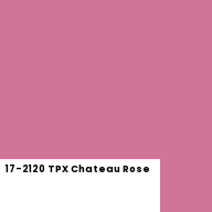 Color chip: 17-2120 TPX Chateau Rose