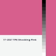Color chip: 17-2127 TPX Shocking Pink
