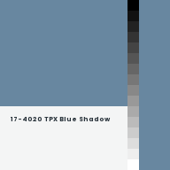 Color chip: 17-4020 TPX Blue Shadow