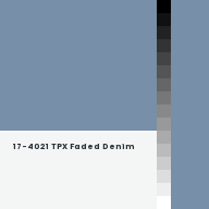 Color chip: 17-4021 TPX Faded Denim