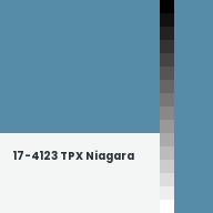 Color chip: 17-4123 TPX Niagara