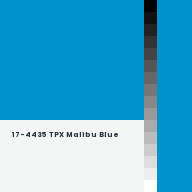 Color chip: 17-4435 TPX Malibu Blue