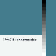 Color chip: 17-4716 TPX Storm Blue