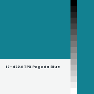Color chip: 17-4724 TPX Pagoda Blue