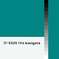 Color chip: 17-5025 TPX Navigate