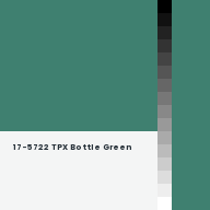 Color chip: 17-5722 TPX Bottle Green