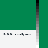 Color chip: 17-6030 TPX Jelly Bean