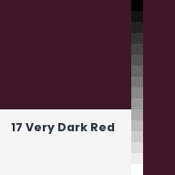 Color chip: 17 Very Dark Red
