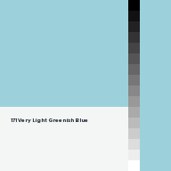 Color chip: 171 Very Light Greenish Blue