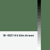 Color chip: 18-0121 TPX Elm Green