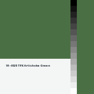Color chip: 18-0125 TPX Artichoke Green