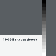 Color chip: 18-0201 TPX Castlerock