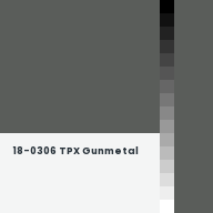 Color chip: 18-0306 TPX Gunmetal