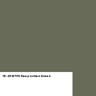 Color chip: 18-0312 TPX Deep Lichen Green