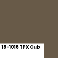 Color chip: 18-1016 TPX Cub