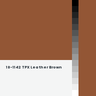 Color chip: 18-1142 TPX Leather Brown