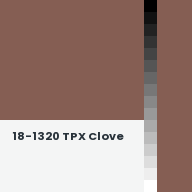 Color chip: 18-1320 TPX Clove