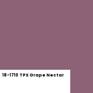 Color chip: 18-1710 TPX Grape Nectar