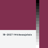 Color chip: 18-2027 TPX Beaujolais