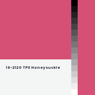 Color chip: 18-2120 TPX Honeysuckle