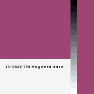 Color chip: 18-2525 TPX Magenta Haze