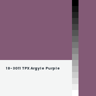 Color chip: 18-3011 TPX Argyle Purple