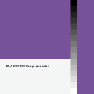 Color chip: 18-3633 TPX Deep Lavender