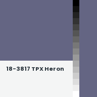 Color chip: 18-3817 TPX Heron