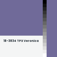 Color chip: 18-3834 TPX Veronica