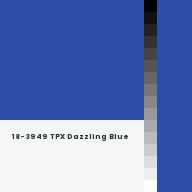 Color chip: 18-3949 TPX Dazzling Blue