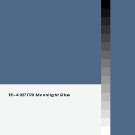 Color chip: 18-4027 TPX Moonlight Blue