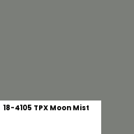Color chip: 18-4105 TPX Moon Mist