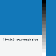 Color chip: 18-4140 TPX French Blue