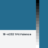 Color chip: 18-4232 TPX Faience