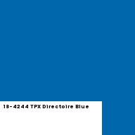 Color chip: 18-4244 TPX Directoire Blue