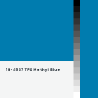Color chip: 18-4537 TPX Methyl Blue