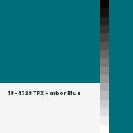 Color chip: 18-4728 TPX Harbor Blue