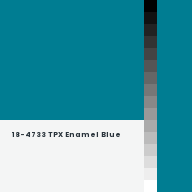 Color chip: 18-4733 TPX Enamel Blue