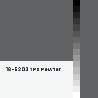 Color chip: 18-5203 TPX Pewter