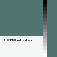 Color chip: 18-5612 TPX Sagebrush Green