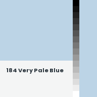 Color chip: 184 Very Pale Blue