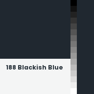 Color chip: 188 Blackish Blue
