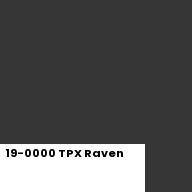 Color chip: 19-0000 TPX Raven