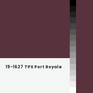 Color chip: 19-1627 TPX Port Royale