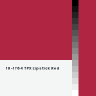 Color chip: 19-1764 TPX Lipstick Red