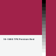 Color chip: 19-1860 TPX Persian Red