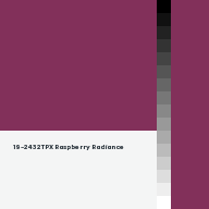 Color chip: 19-2432 TPX Raspberry Radiance