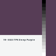 Color chip: 19-3323 TPX Deep Purple