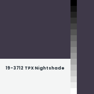 Color chip: 19-3712 TPX Nightshade