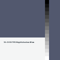 Color chip: 19-3919 TPX Nightshadow Blue
